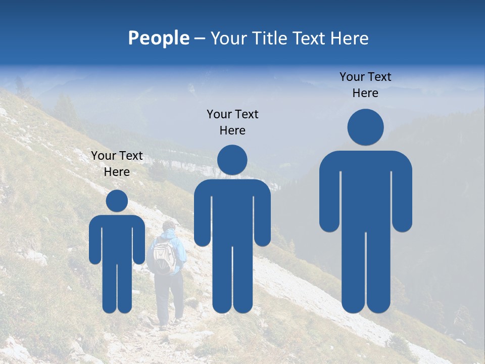 Trekking In The Alps PowerPoint Template