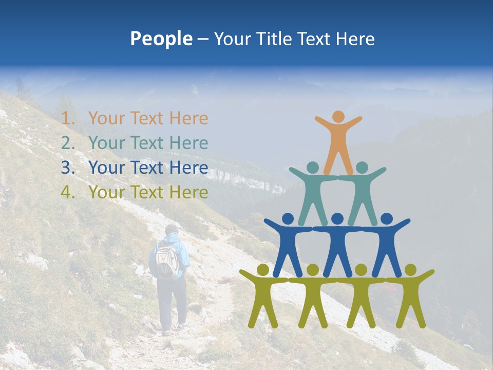 Trekking In The Alps PowerPoint Template