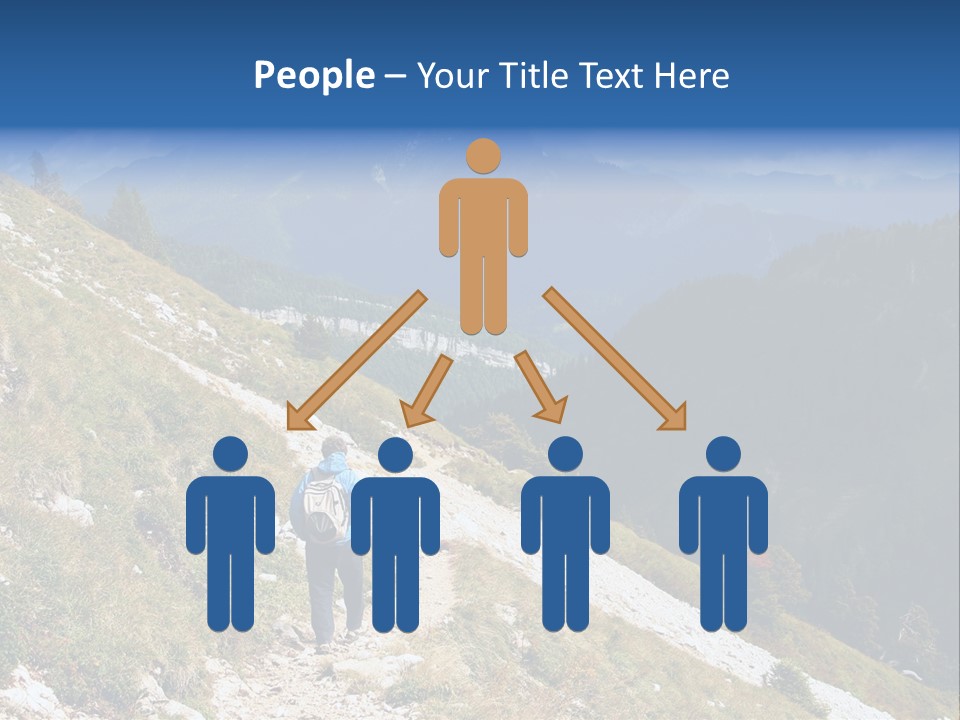 Trekking In The Alps PowerPoint Template