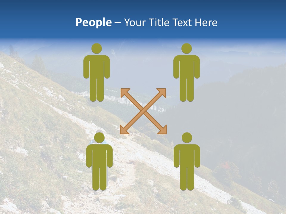 Trekking In The Alps PowerPoint Template