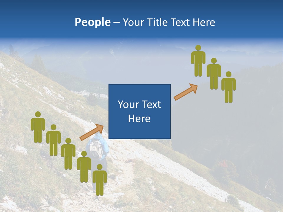Trekking In The Alps PowerPoint Template