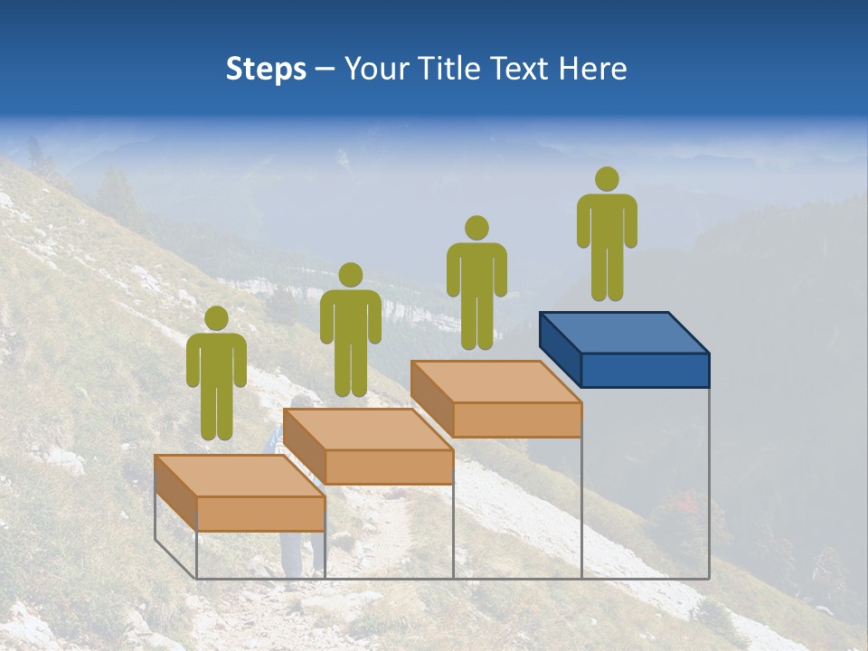 Trekking In The Alps PowerPoint Template