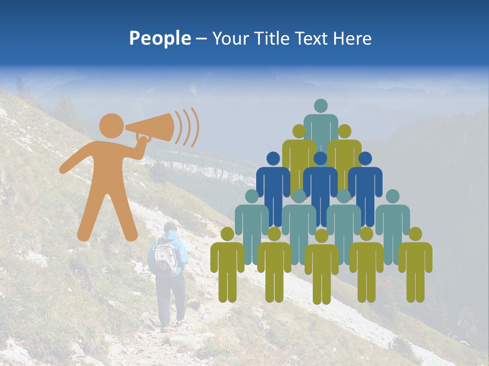 Trekking In The Alps PowerPoint Template