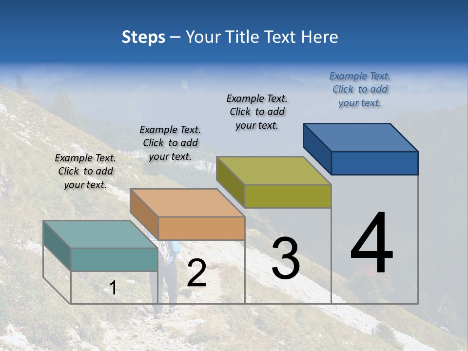 Trekking In The Alps PowerPoint Template