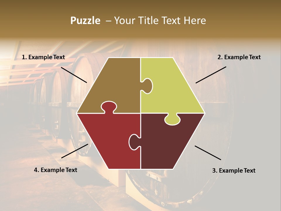 Large Barrels At A Winery In South Australia PowerPoint Template