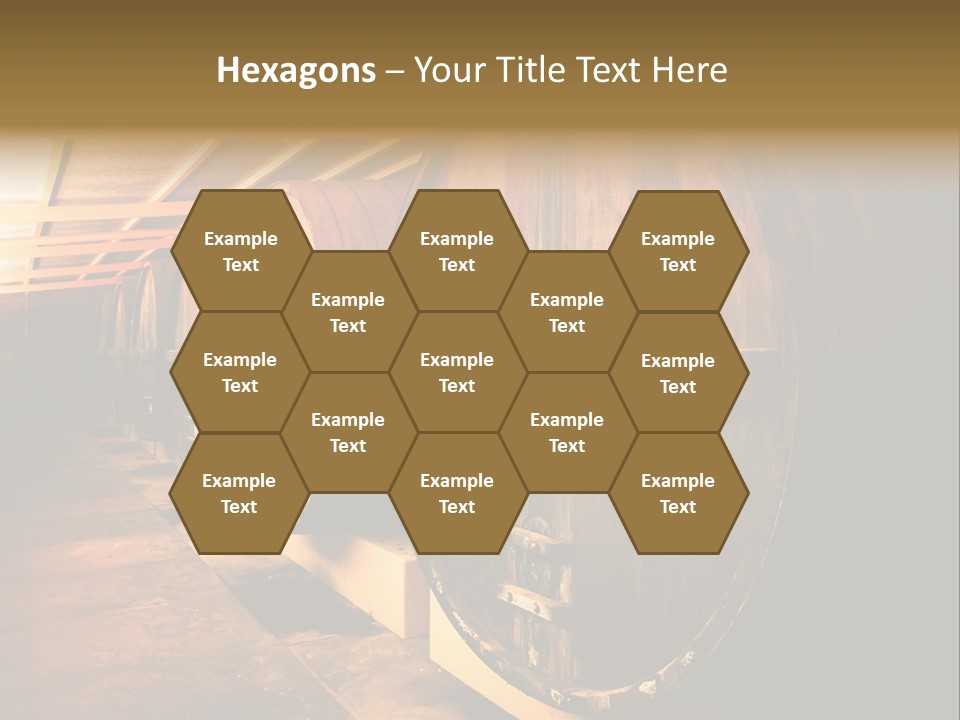 Large Barrels At A Winery In South Australia PowerPoint Template