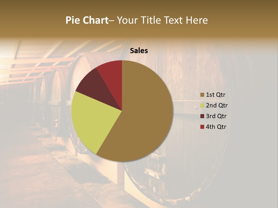 Large Barrels At A Winery In South Australia PowerPoint Template