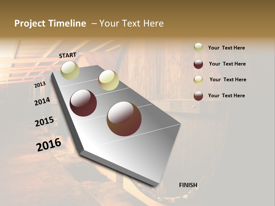 Large Barrels At A Winery In South Australia PowerPoint Template