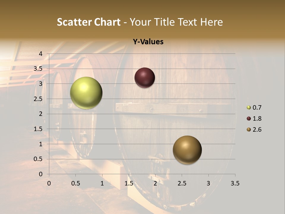 Large Barrels At A Winery In South Australia PowerPoint Template