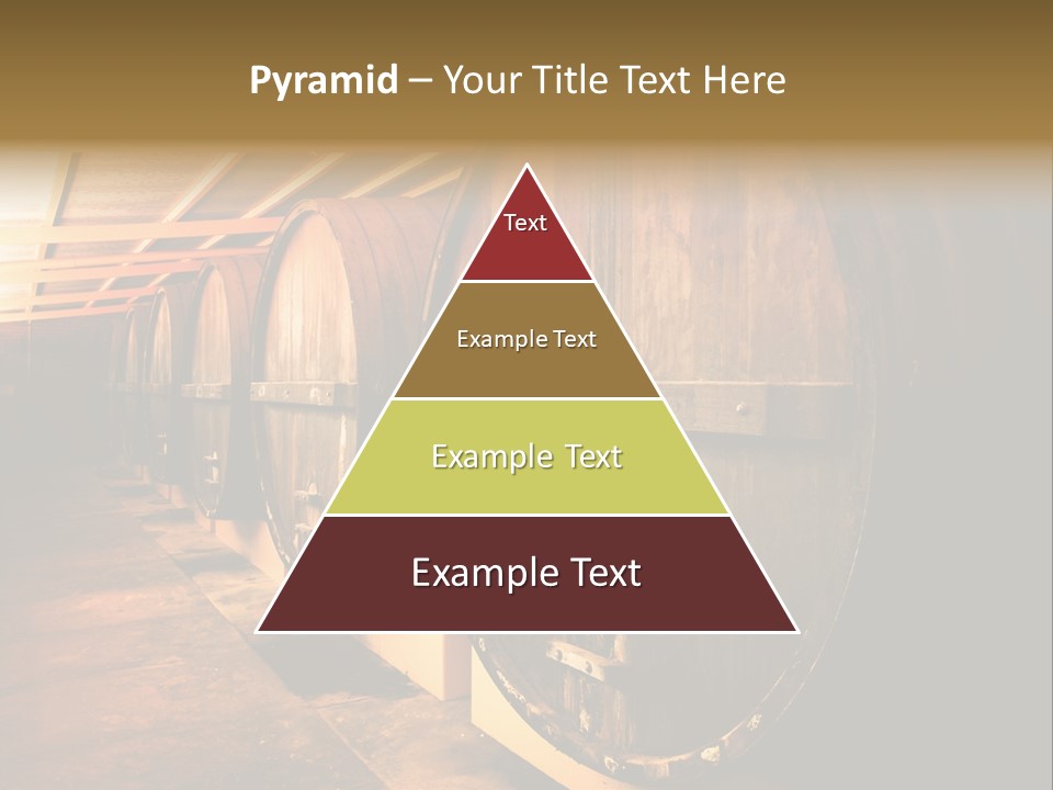 Large Barrels At A Winery In South Australia PowerPoint Template