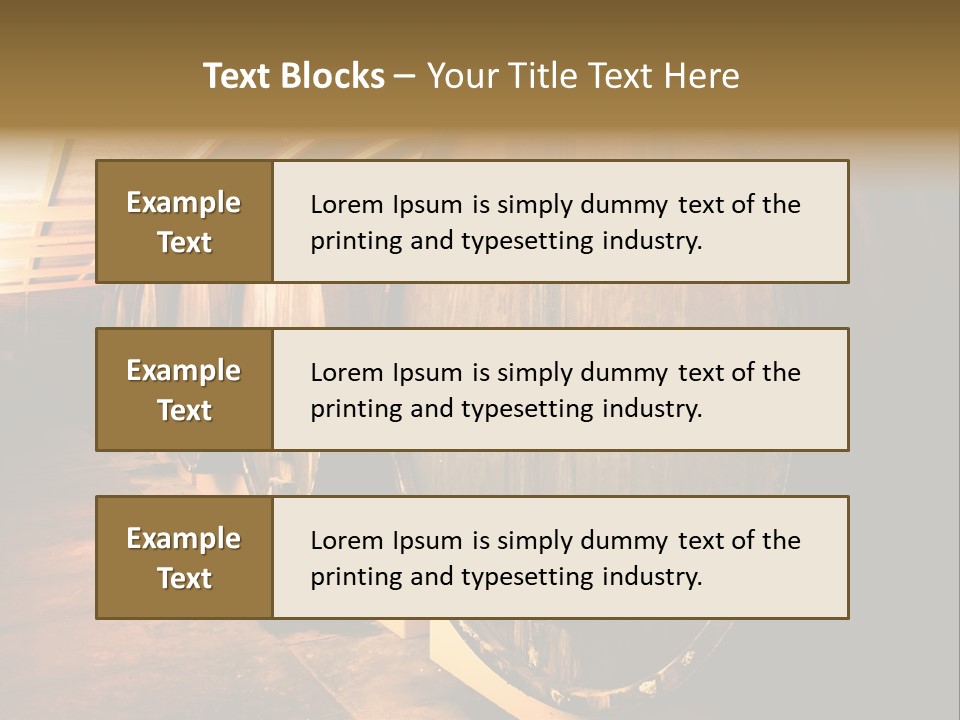 Large Barrels At A Winery In South Australia PowerPoint Template