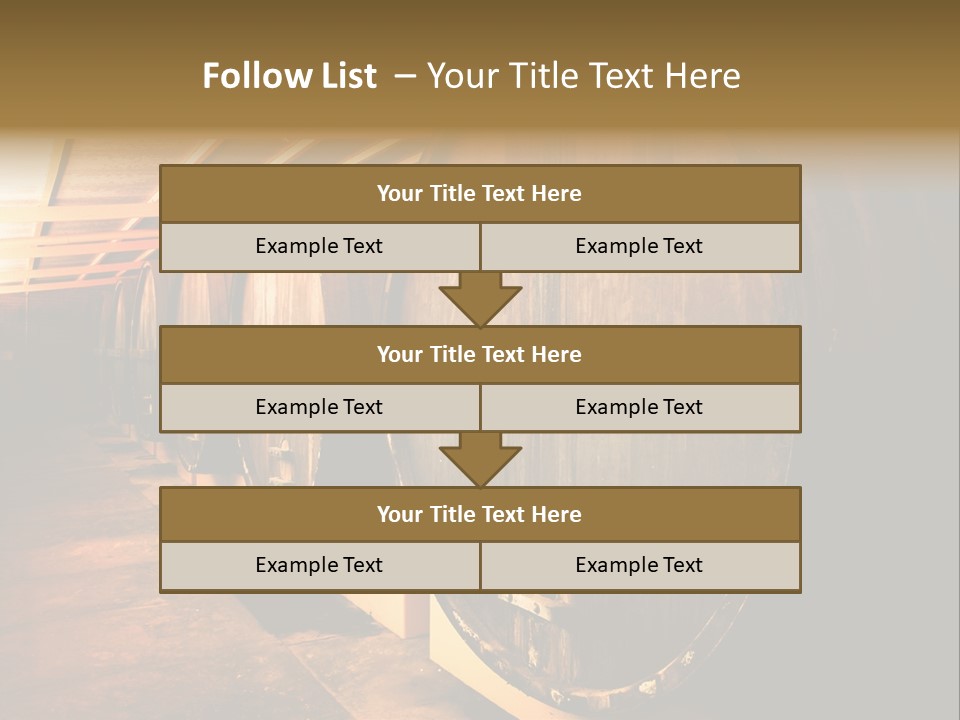 Large Barrels At A Winery In South Australia PowerPoint Template