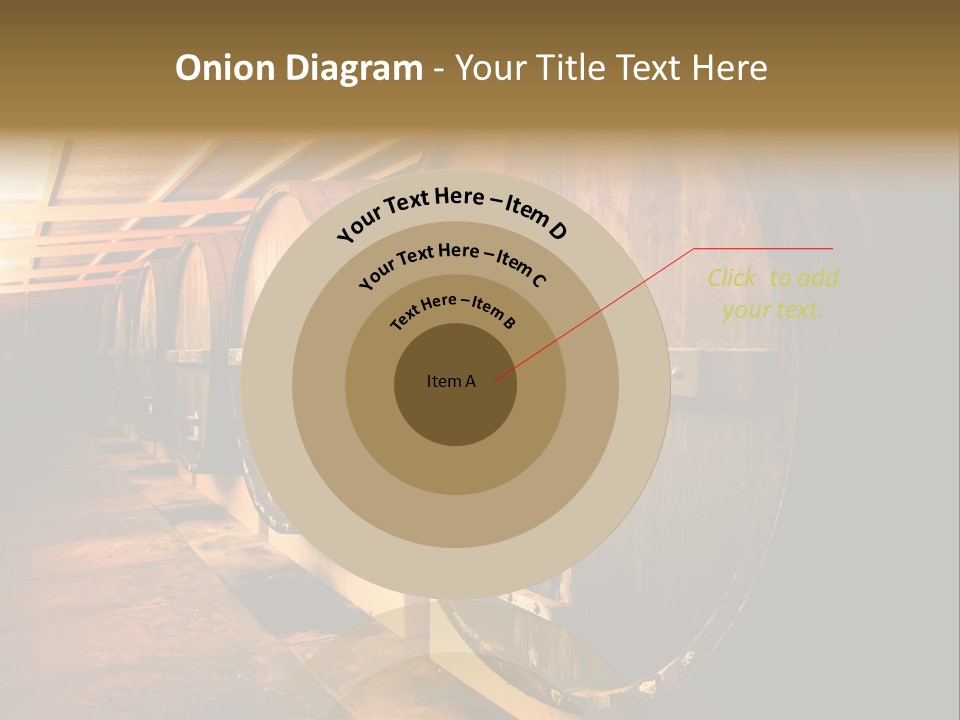 Large Barrels At A Winery In South Australia PowerPoint Template