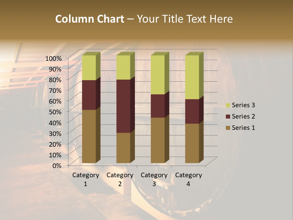 Large Barrels At A Winery In South Australia PowerPoint Template