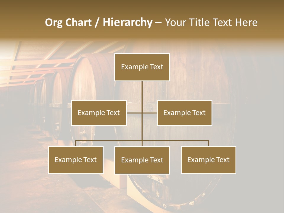 Large Barrels At A Winery In South Australia PowerPoint Template