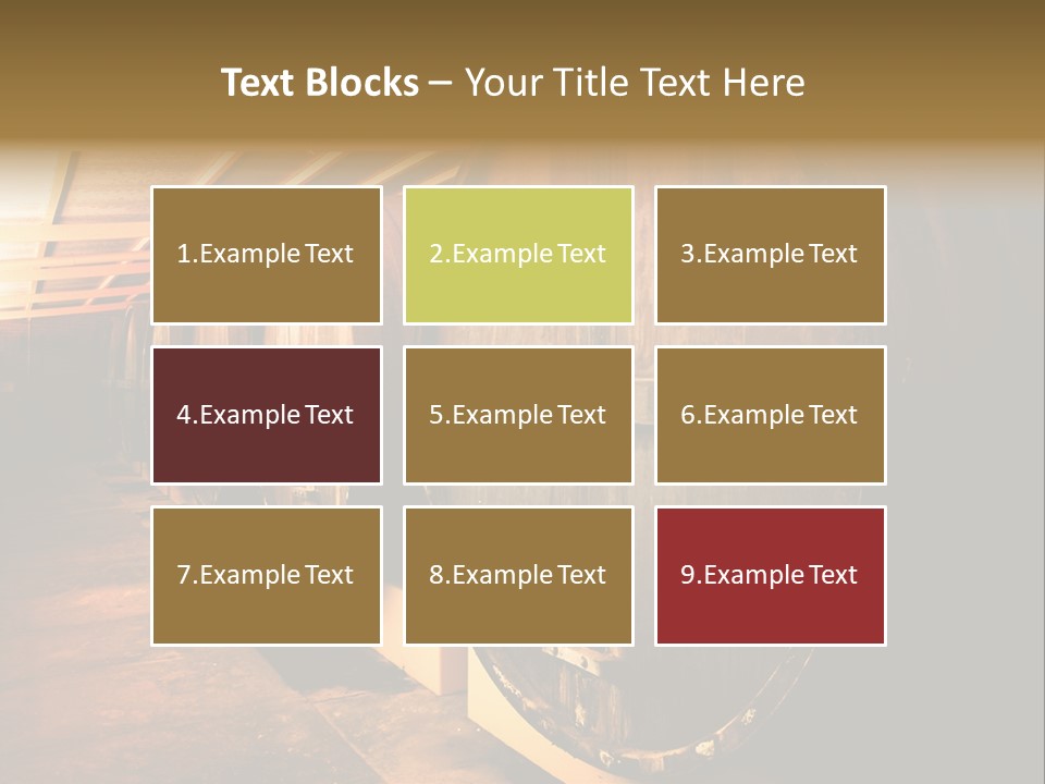 Large Barrels At A Winery In South Australia PowerPoint Template