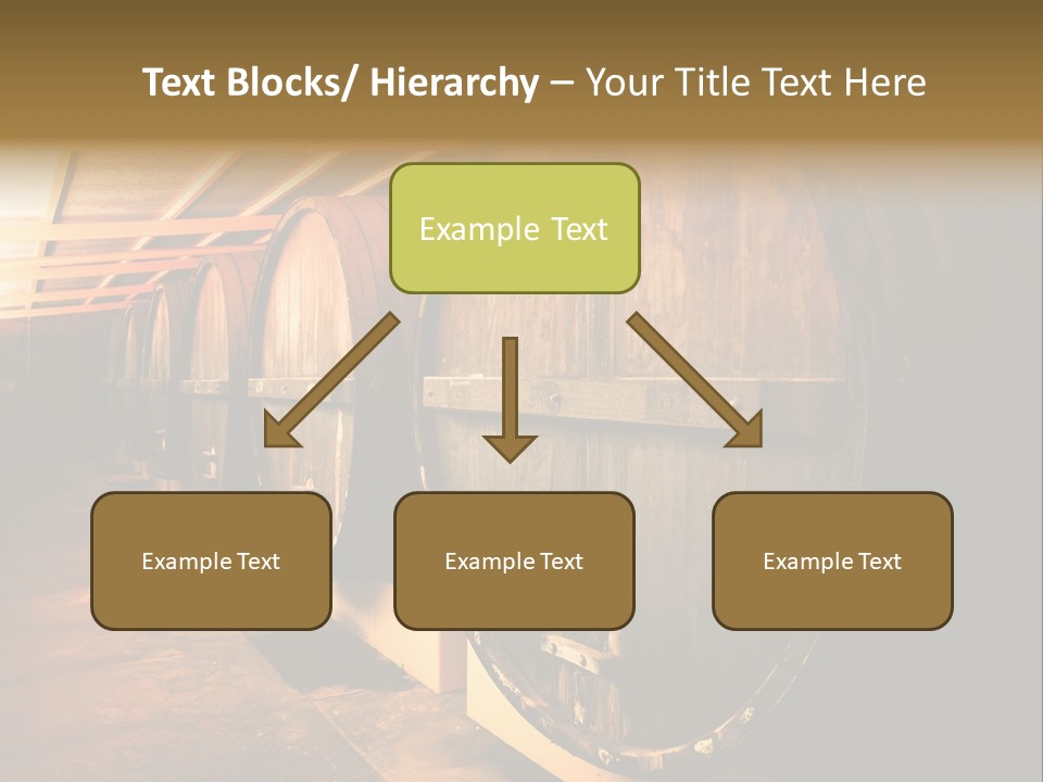 Large Barrels At A Winery In South Australia PowerPoint Template