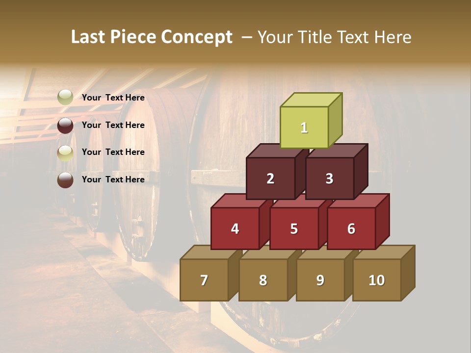 Large Barrels At A Winery In South Australia PowerPoint Template