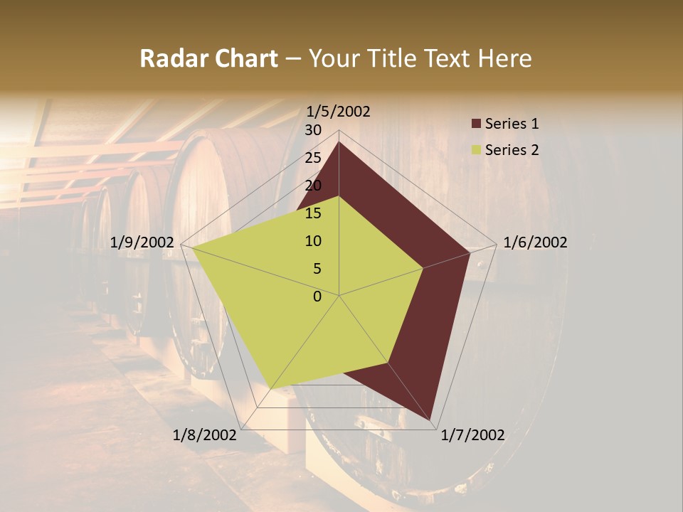 Large Barrels At A Winery In South Australia PowerPoint Template
