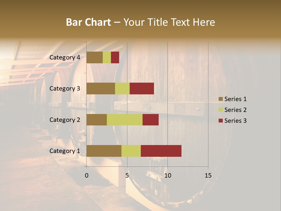 Large Barrels At A Winery In South Australia PowerPoint Template