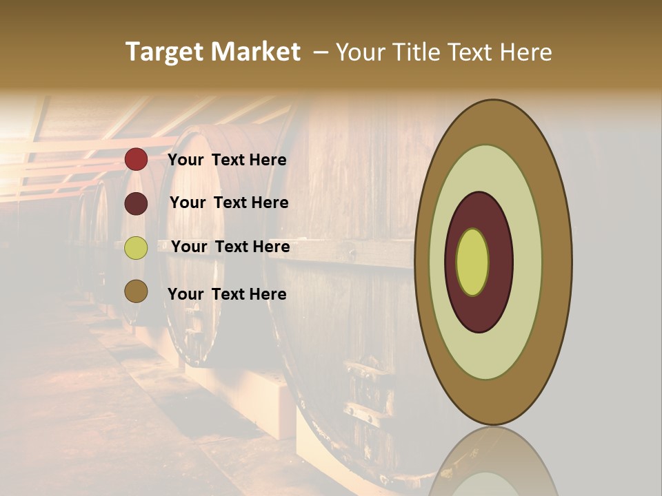 Large Barrels At A Winery In South Australia PowerPoint Template