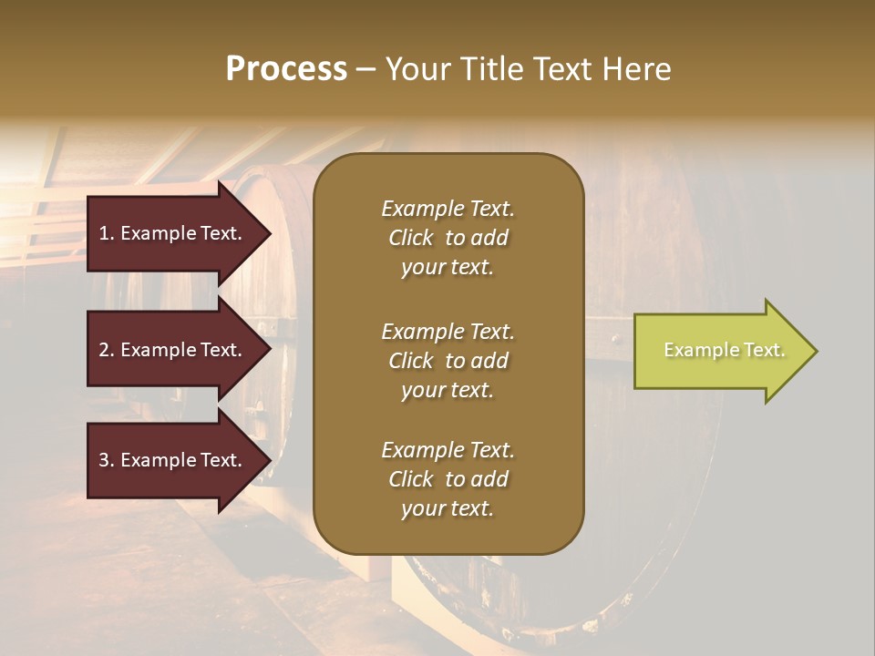 Large Barrels At A Winery In South Australia PowerPoint Template