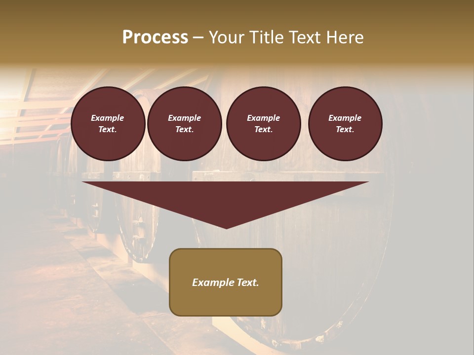 Large Barrels At A Winery In South Australia PowerPoint Template