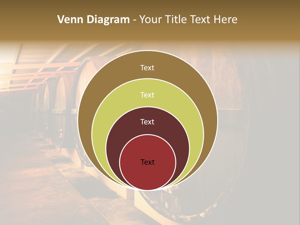 Large Barrels At A Winery In South Australia PowerPoint Template
