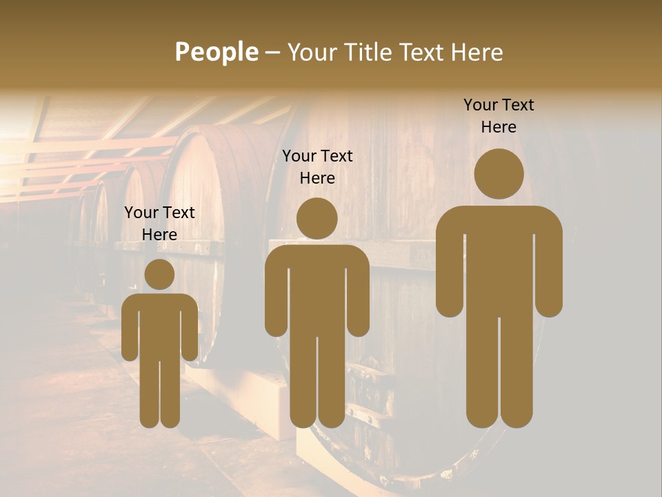 Large Barrels At A Winery In South Australia PowerPoint Template