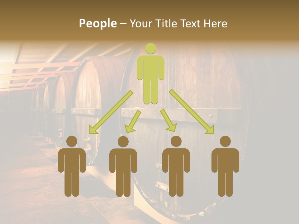 Large Barrels At A Winery In South Australia PowerPoint Template
