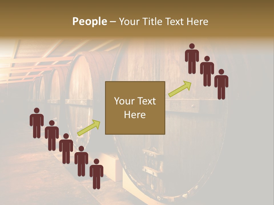 Large Barrels At A Winery In South Australia PowerPoint Template