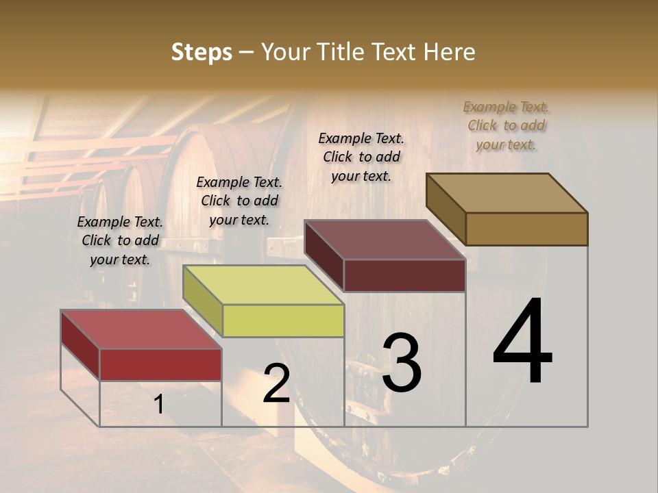 Large Barrels At A Winery In South Australia PowerPoint Template