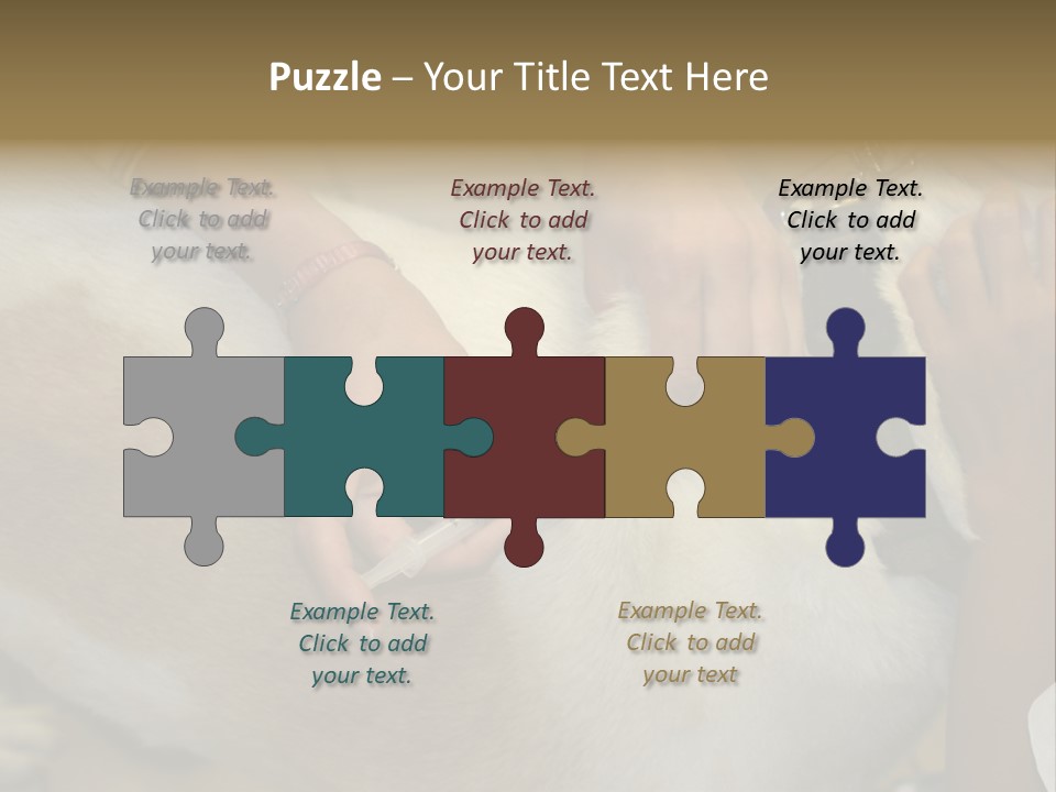 Dog Getting His Immunization Shot PowerPoint Template