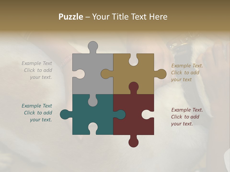 Dog Getting His Immunization Shot PowerPoint Template