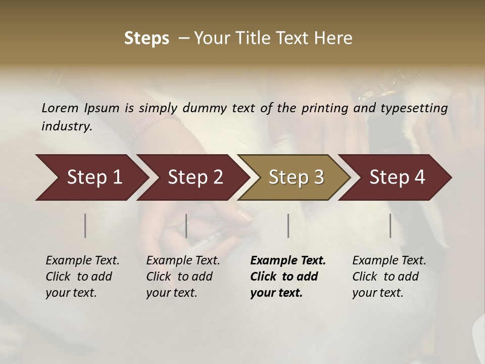 Dog Getting His Immunization Shot PowerPoint Template