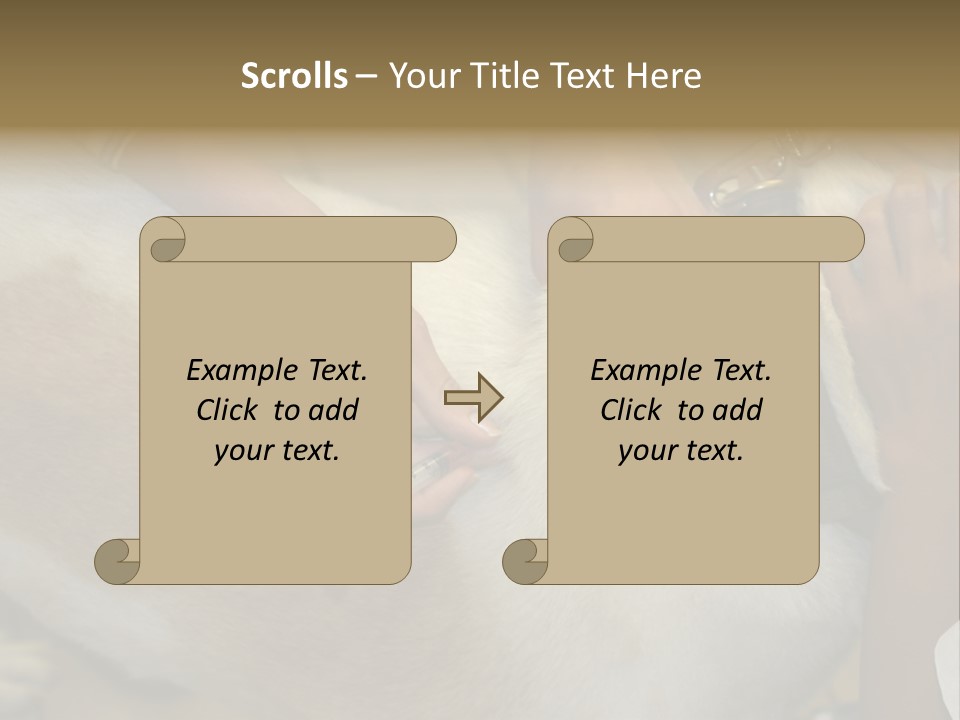 Dog Getting His Immunization Shot PowerPoint Template