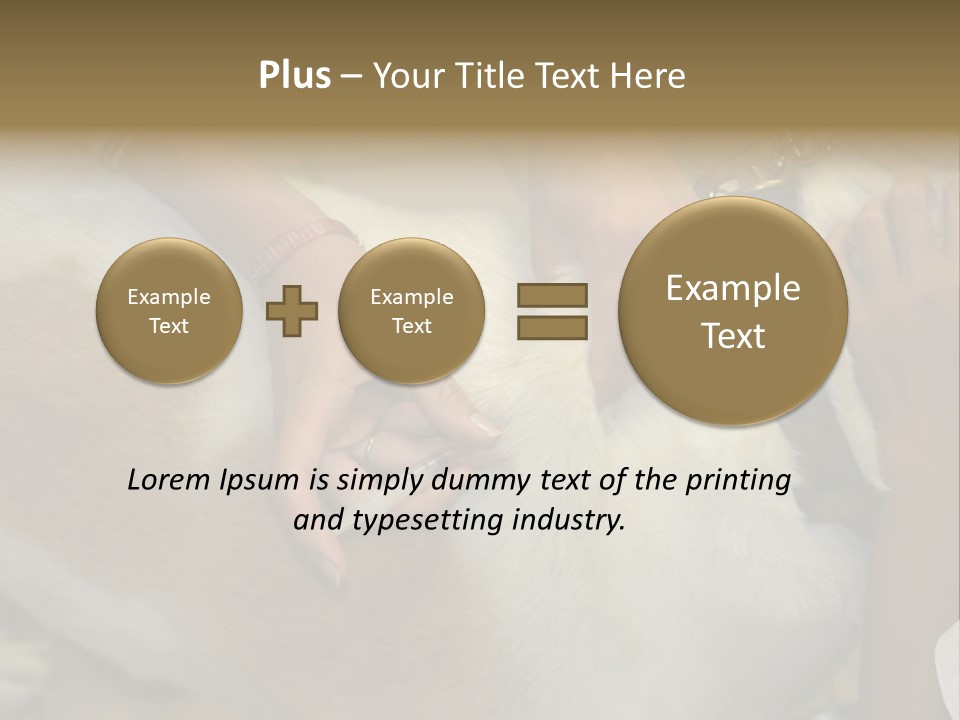 Dog Getting His Immunization Shot PowerPoint Template