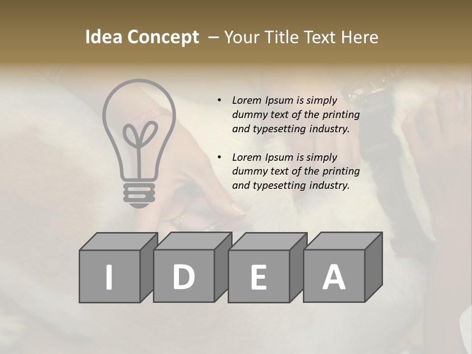 Dog Getting His Immunization Shot PowerPoint Template