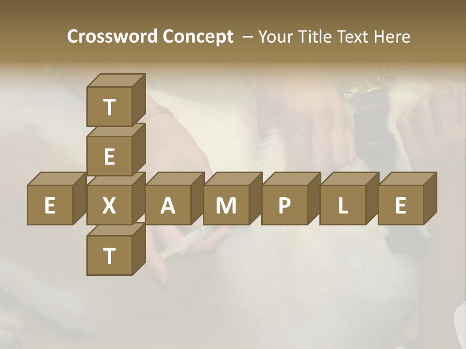 Dog Getting His Immunization Shot PowerPoint Template