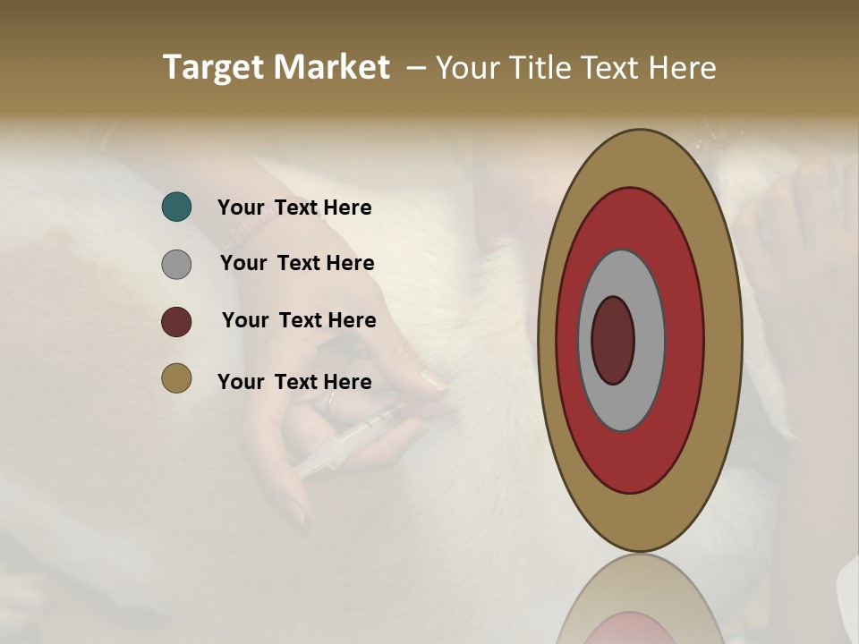 Dog Getting His Immunization Shot PowerPoint Template