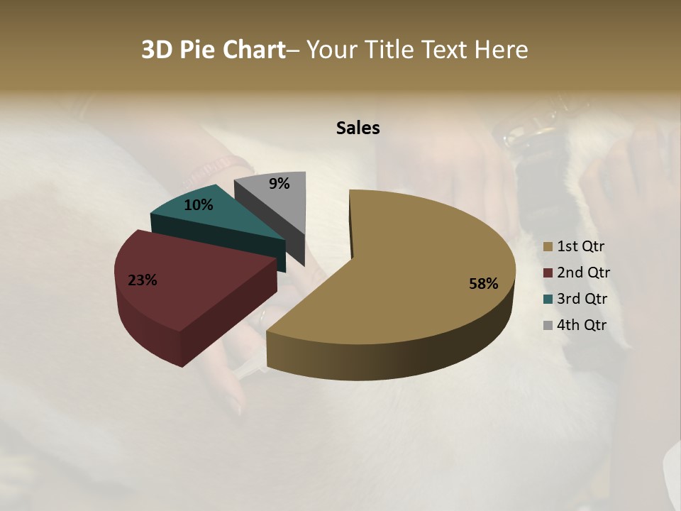 Dog Getting His Immunization Shot PowerPoint Template