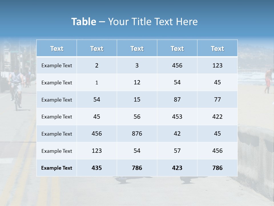 Couple Running Along The Beach PowerPoint Template