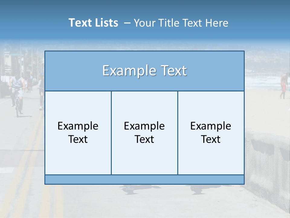 Couple Running Along The Beach PowerPoint Template