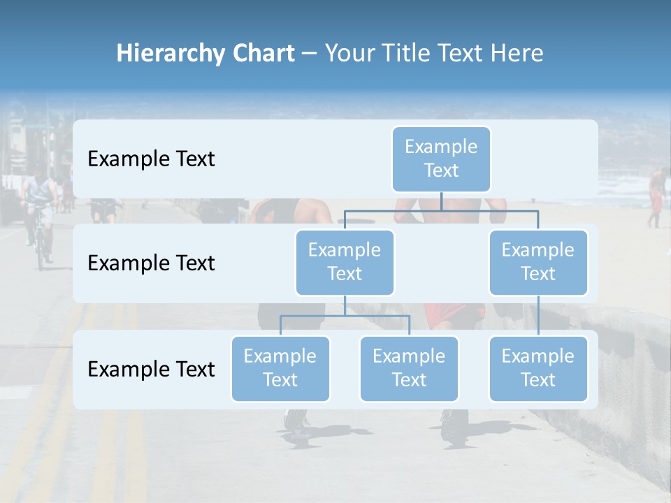 Couple Running Along The Beach PowerPoint Template