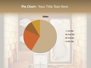 3D Rendering Of The Modern Bathroom From Top View PowerPoint Template