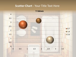 3D Rendering Of The Modern Bathroom From Top View PowerPoint Template