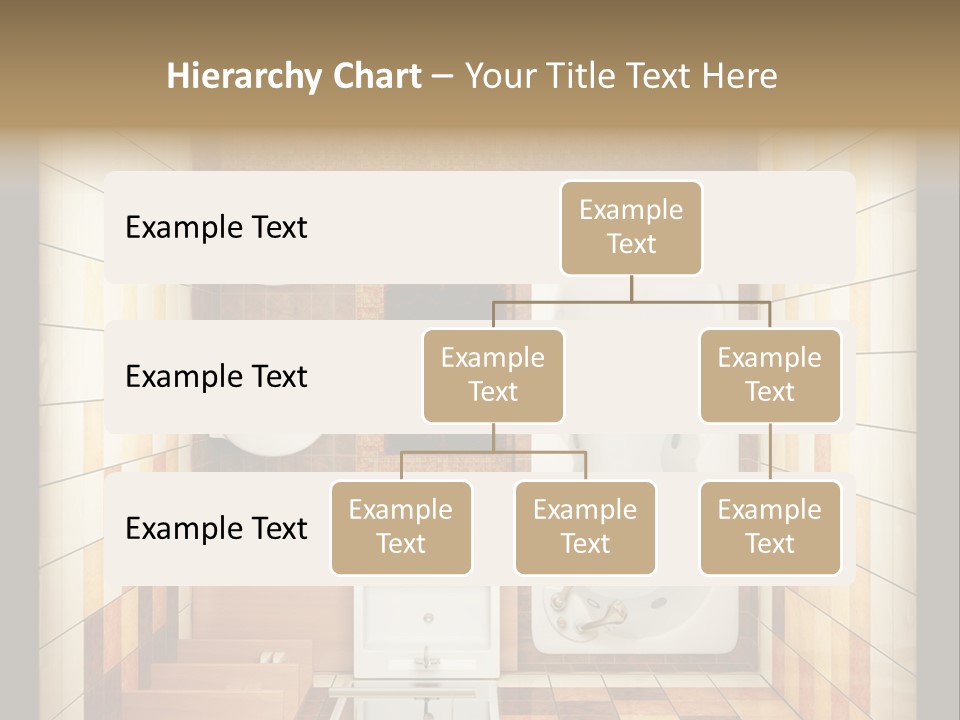 3D Rendering Of The Modern Bathroom From Top View PowerPoint Template