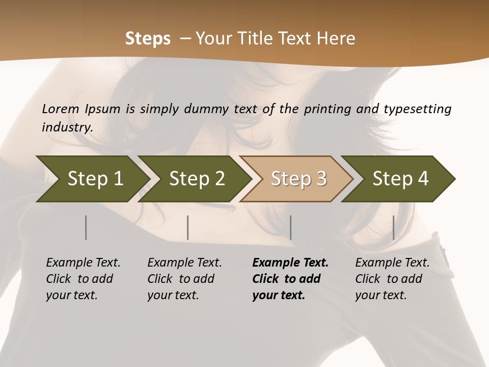 Nice And Attactive Brunette Wearing A Mini And Y Brown Dress PowerPoint Template