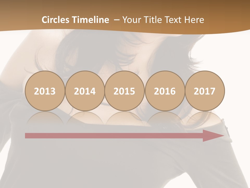 Nice And Attactive Brunette Wearing A Mini And Y Brown Dress PowerPoint Template