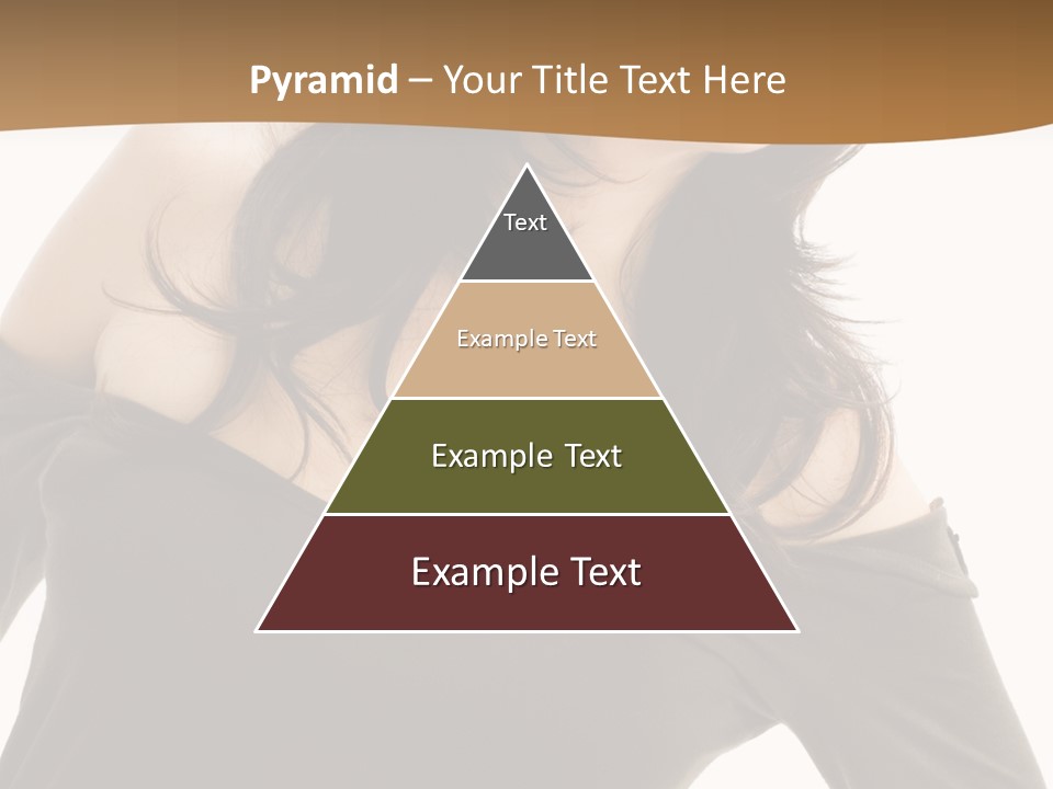 Nice And Attactive Brunette Wearing A Mini And Y Brown Dress PowerPoint Template